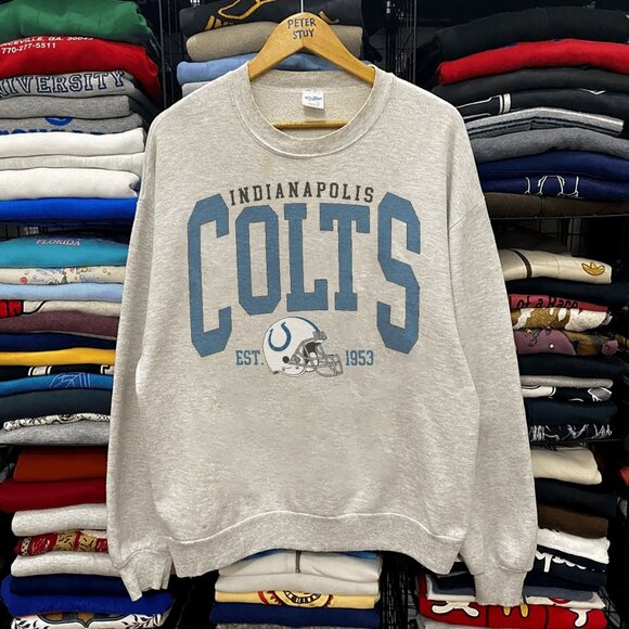 Vintage Indianapolis Colts Football Sweatshirt, Colts NFL Shirt For Mens Womens - Picture 1 of 2